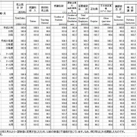 前年比・前年同期比・前年同月比 （％）