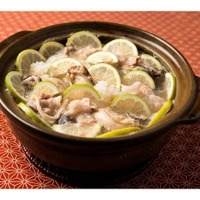 牡蠣と豚肉のレモンみぞれ鍋