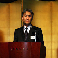 ソネットエンタテインメント代表取締役社長の吉田憲一郎氏は「ネットワークエンタテインメントの“トップニッチ”を目指す」と語った