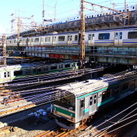 山手線よりも緑の濃さが増した埼京線205系