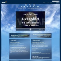 Live Earthのホームページ