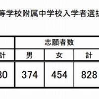 市立稲毛高等学校附属中学校・選抜状況