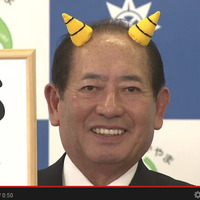 特設サイト上の動画で「桃太郎市」への改名を発表していた岡山市の高谷茂男市長