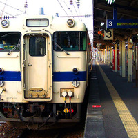 南宮崎駅に停車中の日南線車両 キハ40系（2010年4月）