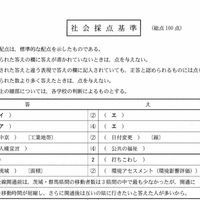 社会の正答（一部）