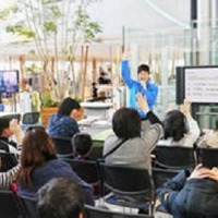 自転車安全教室の様子（昨年）