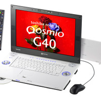 　東芝は9日、ノートPC「Qosmio」の夏モデルとして「Qosmio G40」シリーズと「Qosmio F40」シリーズを発表した。発売はともに5月下旬。