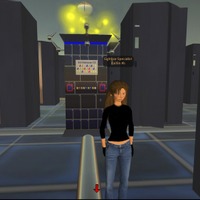 Second Lifeで省エネデータセンターのシミュレーションを行うデモ