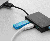 USBで高速有線通信！ タブレットPC・Ultrabook・MacBook Air向きLANアダプタ 画像