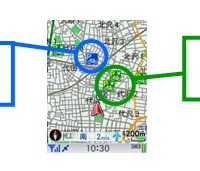 駐輪場をアイコンで地図表示するイメージ