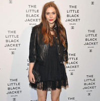 カール・ラガーフェルド写真展「Chanel The Little Black Jacket」のディナー・パーティに出席するエリザベス・オルセン（イタリア・ミラノ）-(C) Getty Images