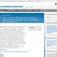 IEEEの802.15.6に関する案内ページ