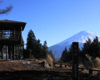 西湖南部から望む富士山