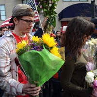［フォトレポート］ボストンマラソン爆発テロ　4月16日市内 画像