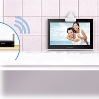 浴室など水回りでもテレビや録画映像を再生可能