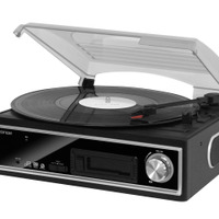 レコードやカセットテープの音源をPCと繋ぎデジタル録音できるプレーヤー 画像