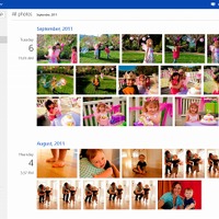 米マイクロソフト、「SkyDrive」に写真の時系列表示機能を追加 画像