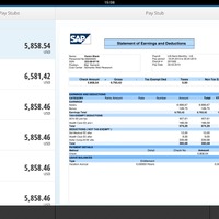 「SAP Fiori」給与明細