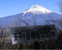 田貫湖周辺から望む富士山