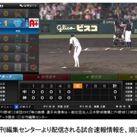 NTTぷらら、ひかりTVオリジナルアプリ「プロ野球Live！」公開……試合と同時に情報閲覧 画像
