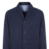 Indigo Shawl Collar Fleece