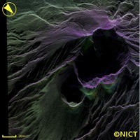 上空9,000mから桜島を緊急観測……NICT、高分解能映像レーダ「Pi-SAR2」活用 画像