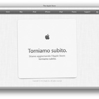 Apple Storeがメンテナンス状態（イタリア語）