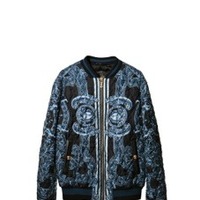 Chain Medusa Silk Bomber Jacket（ブルー）