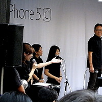 ソフトバンクモバイル宮内副社長。ソフトバンク iPhone 5s/5c発売セレモニー（9月20日）