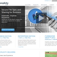 「Syncplicity」サイト