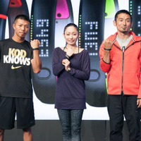 左より、プロボクサーの内山高志選手、フィギュアスケートの安藤美姫選手、元陸上競技選手の為末大氏