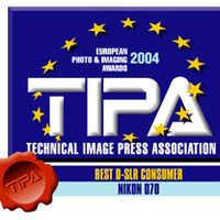 ニコン D70がTIPA ベストコンシューマーデジタル一眼レフカメラ 2004を受賞