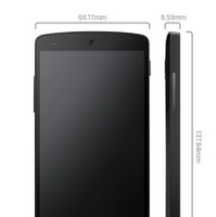 「Nexus 5」のサイズ
