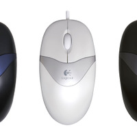 Optical Mouse USB（左からブラック＆ブルー/ホワイト/ブラック）