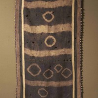 絞 腰巻衣 マフェル(男性用・部分) ブショング族 コンゴ民主共和国(アフリカ) 20世紀 幅80.0cm