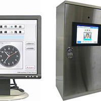 NeoFaceの応用事例：勤怠管理システム「NeoFace朝顔」（左）と顔認証つきオフィス書架「フェイスキーキャビネット」