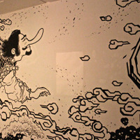 アレックス・ゴードと渋谷忠臣による壁画