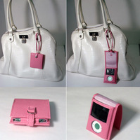 Leather Pouch Case for 3rd iPod nano使用例