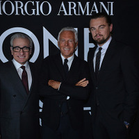 レオナルド・ディカプリオとジョルジオ・アルマーニ、マーティン・スコセッシ