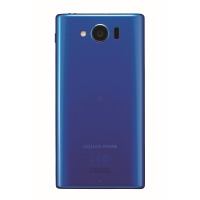 「AQUOS PHONE SERIE mini SHL24」ブルーモデル背面