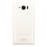 「AQUOS PHONE SERIE mini SHL24」ホワイトモデル背面
