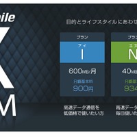日本通信、他MVNO事業者プランと競合する「X SIM」発表 画像