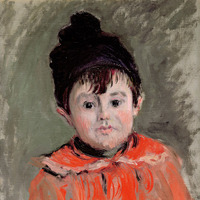 クロード・モネ≪玉房付の帽子を被ったミシェル・モネの肖像≫　1880年　マルモッタン＝モネ美術館