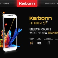 インドのスマートフォンメーカーKarbonn MobilesのHP。同社では複数のデュアルOS端末を発売するとしている
