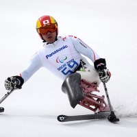 ソチ冬季パラリンピック、アルペンスキー男子滑降座位、鈴木猛史選手　(c) Getty Images