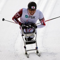 ソチ冬季パラリンピック、バイアスロン男子7.5km座位、久保恒造選手　(c) Getty Images