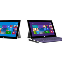現行モデルの「Surface Pro 2」（右）と「Surface 2」