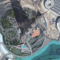 DigitalGlobe衛星画像のサンプル（ドバイ ブルジュハリファ）
