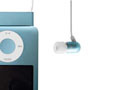ラディウス、第3世代iPod nanoを首に掛けて使用できるネックストラップ型イヤホン 画像