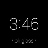 【画像09】Google Glassのデフォルト画面